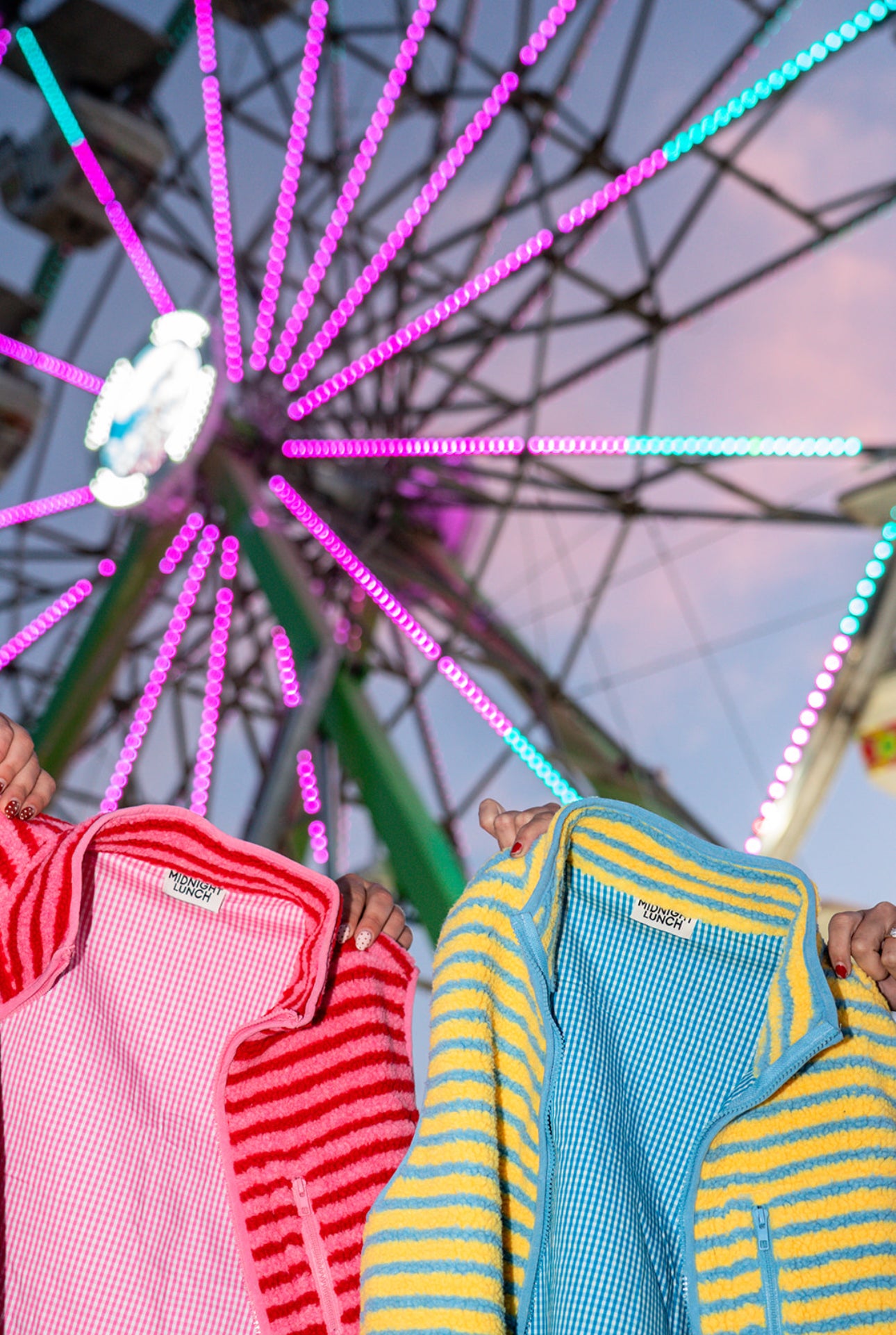 The Stripe Vest | Pink + Red