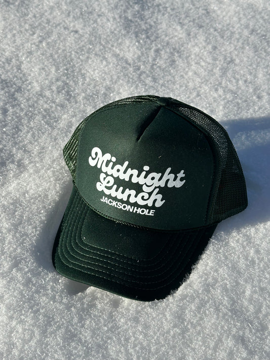 Midnight Lunch JH Trucker Hat | Dark Green