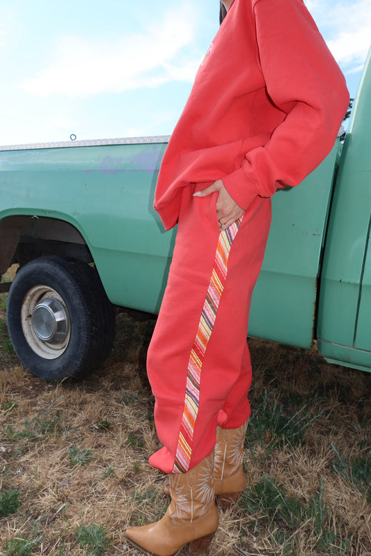 *PRE-ORDER* Wyoming Sweat Pant | Western Red