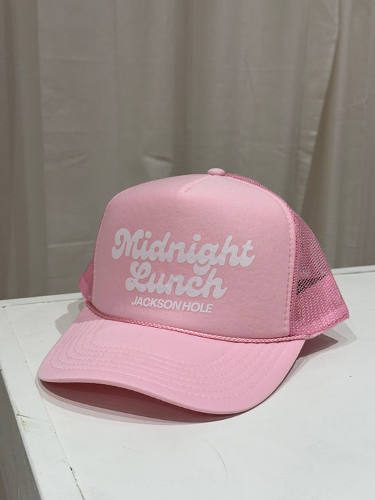 Midnight Lunch JH Trucker Hat | Pink