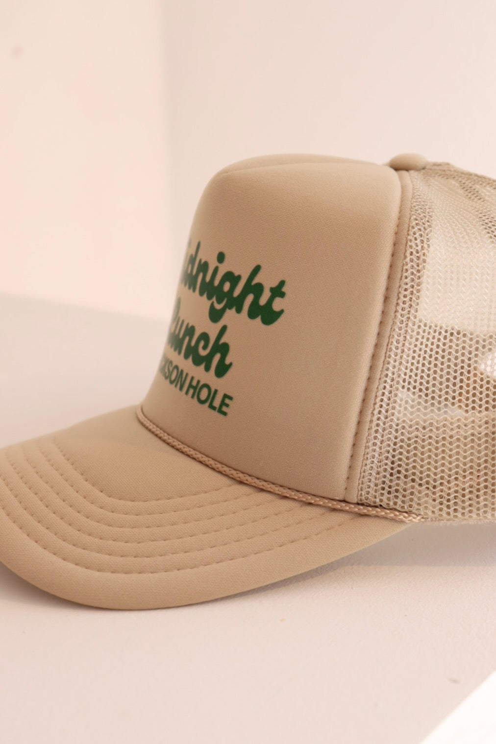 Jackson Hole Trucker Hat | Khaki + Green
