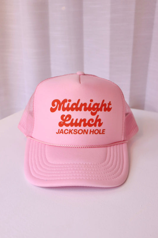 Jackson Hole Trucker Hat | Pink + Red