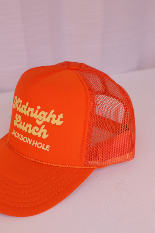 Jackson Hole Trucker Hat | Orange + Yellow