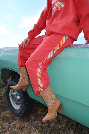 *PRE-ORDER* Wyoming Sweat Pant | Western Red