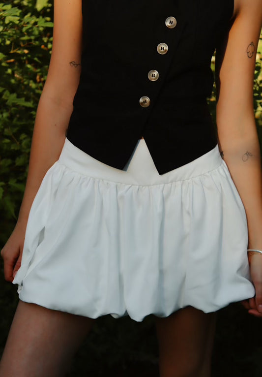 Bubble Skirt | White