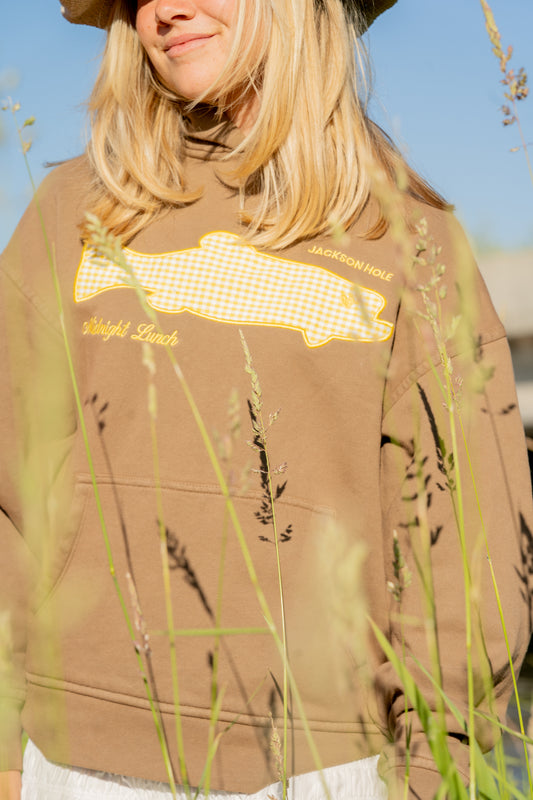 The Trout Hoodie | Wyoming Brown
