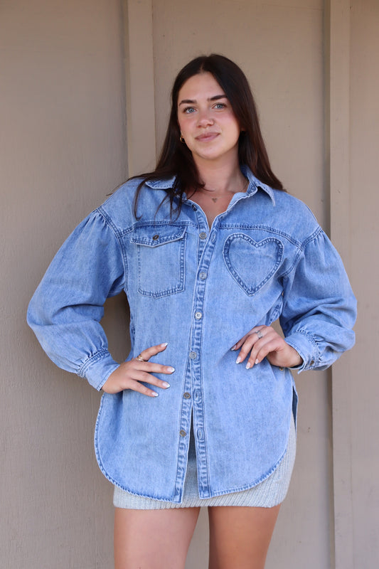 Lover Denim Shirt