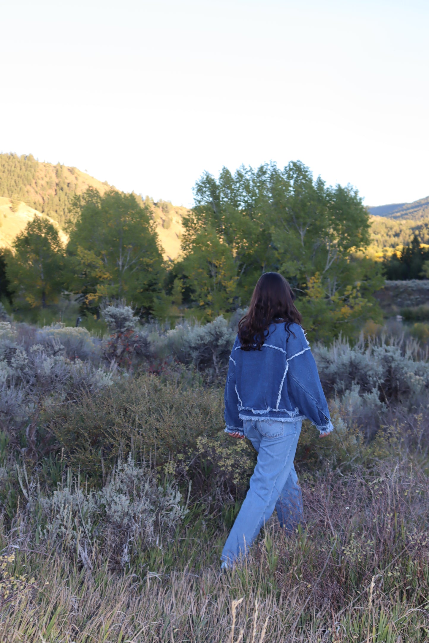 Cowboy Frayed Jacket | Denim