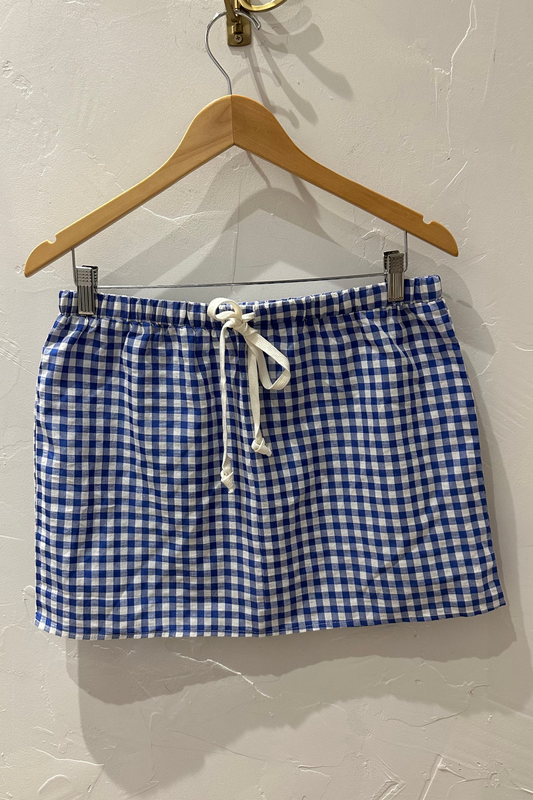 Picnic Skirt | Blue + White