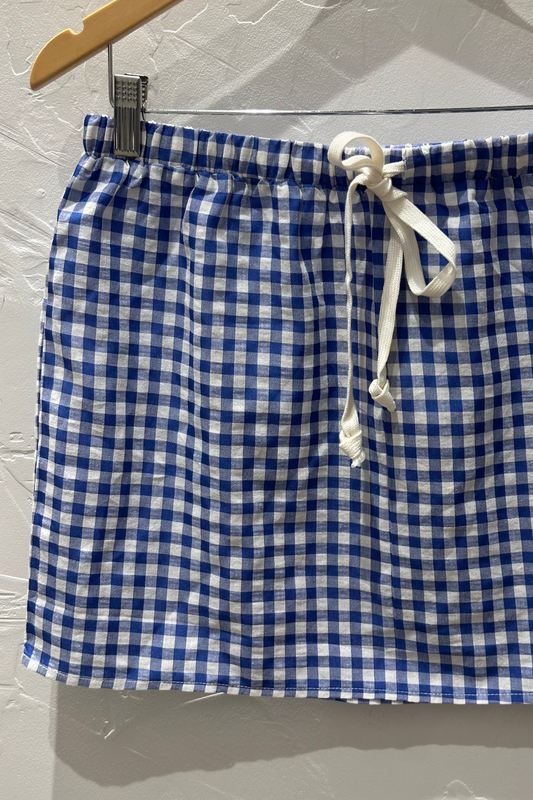 Picnic Skirt | Blue + White