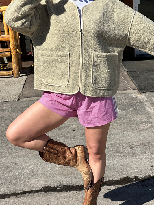 April Sherpa Jacket | Sage