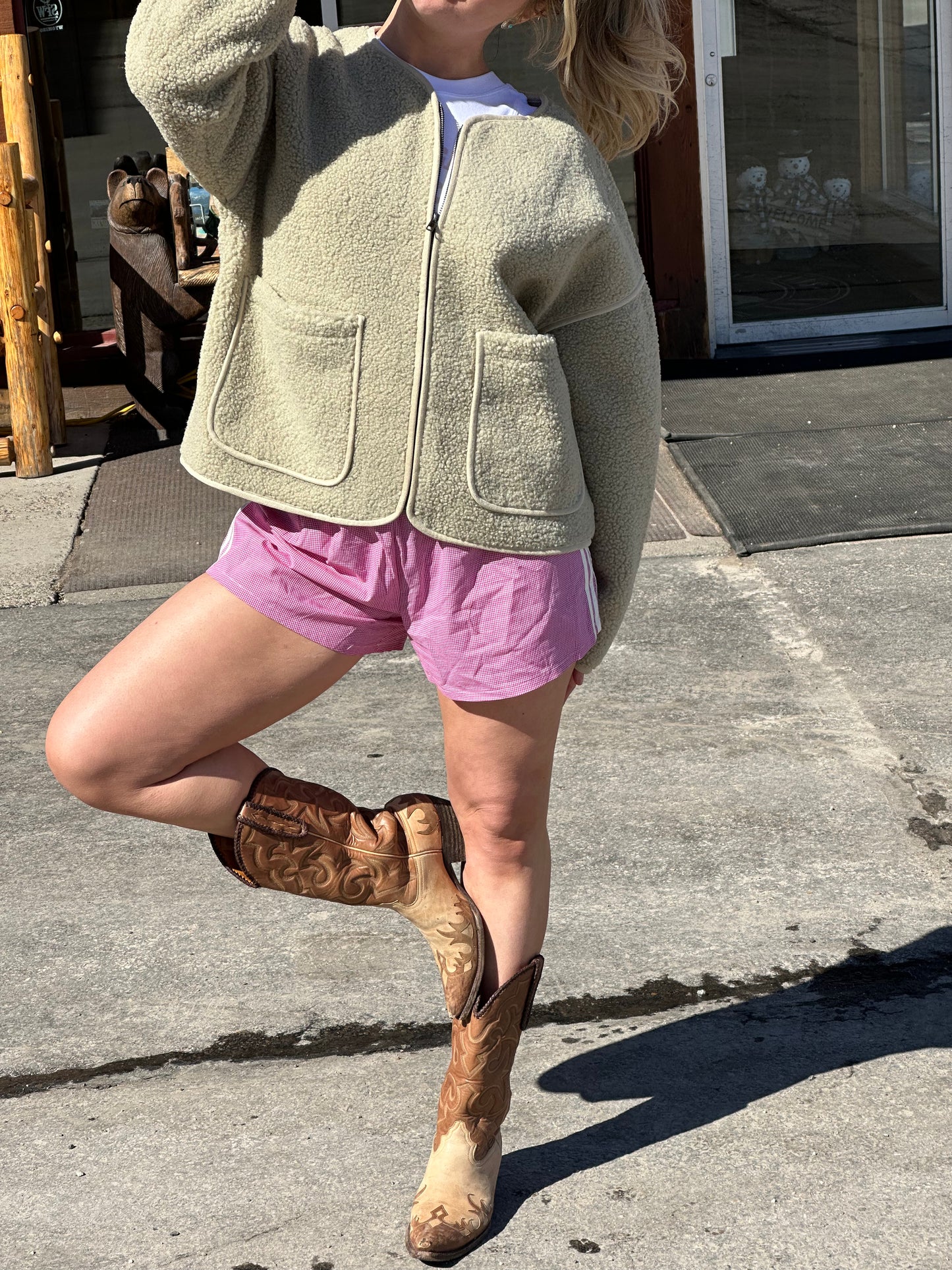 April Sherpa Jacket | Sage