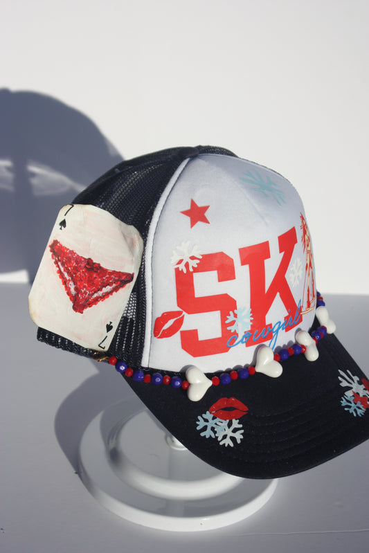 Cheeky Skier Trucker Hat