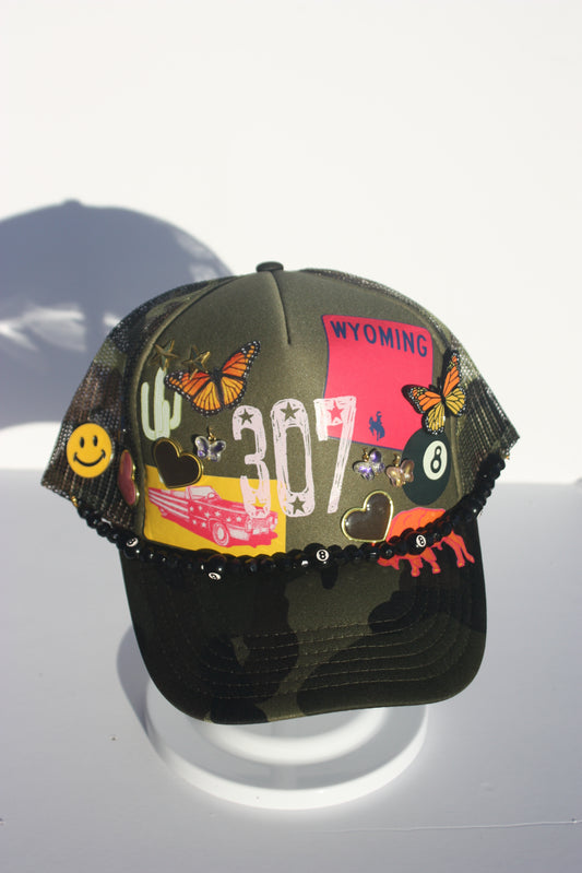 307 Collage Trucker Hat