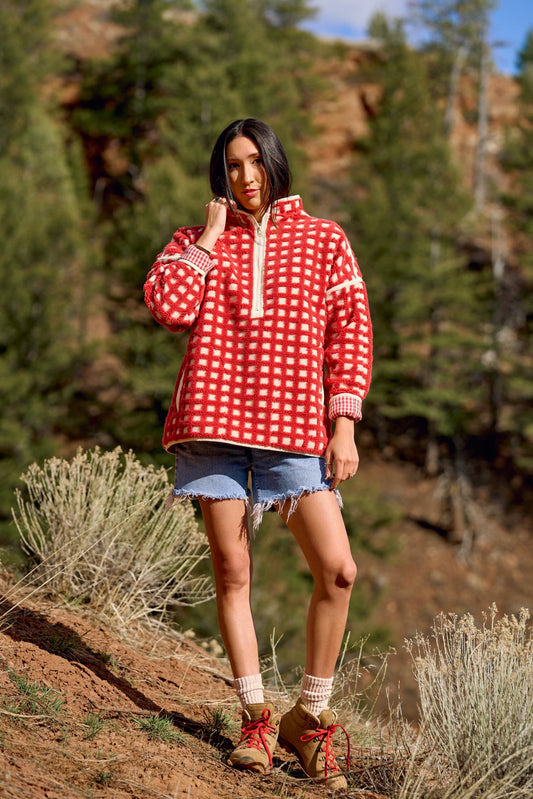 Wyoming Zip Pullover | Signature Red