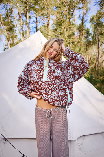 Outpost Paisley Pullover | Cabin Sky