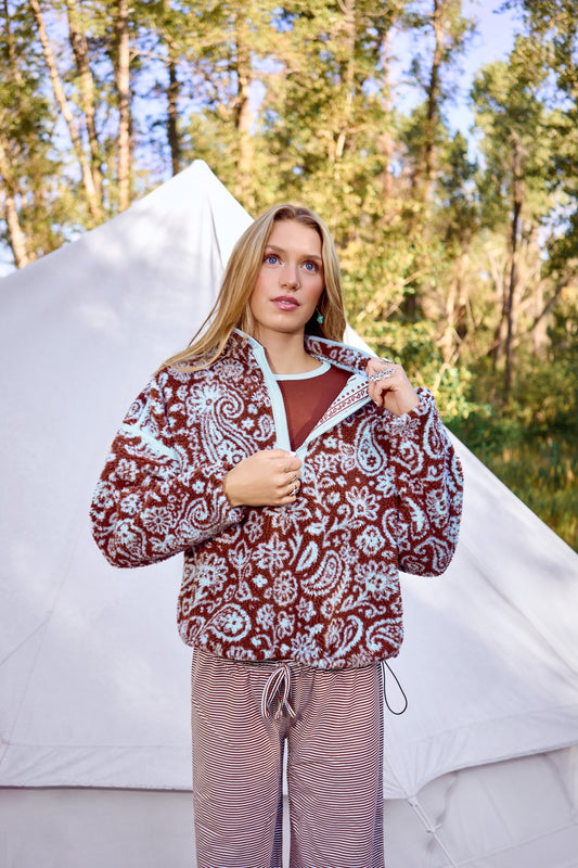 Outpost Paisley Pullover | Cabin Sky