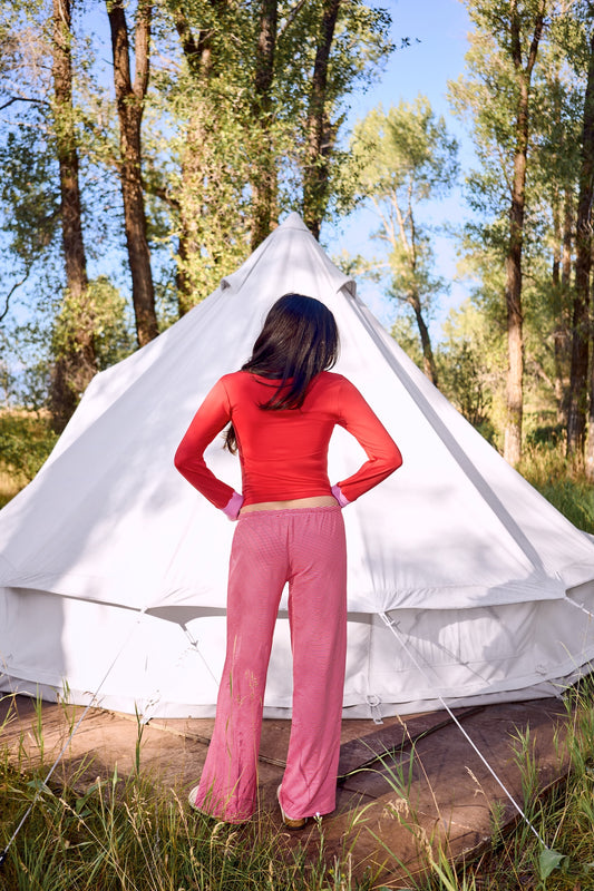 Sadie Organic Cotton Long Sleeve | Cherry Lilac