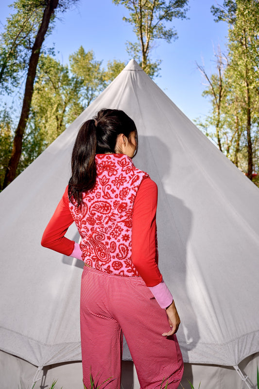 Paisley Montana Vest | Cherry Lilac