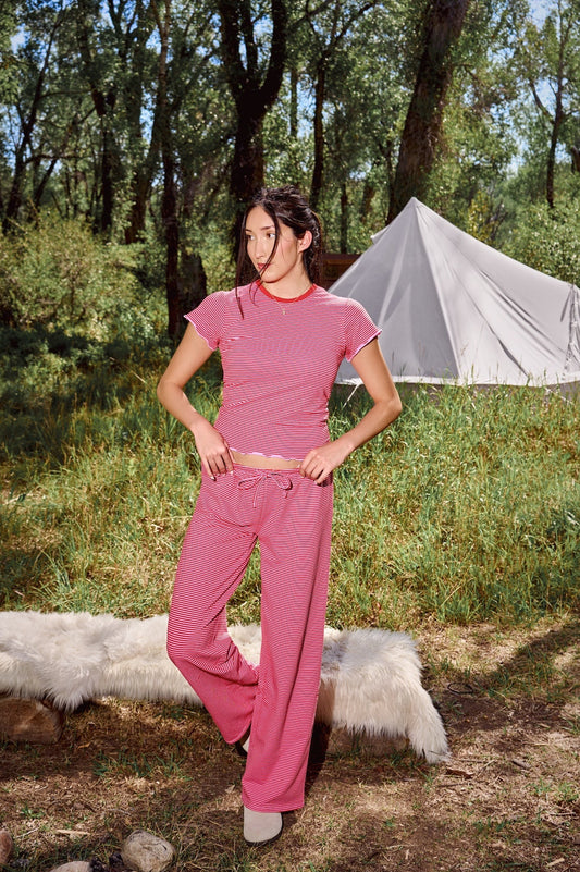 Josie Organic Cotton Lounge Pant | Cherry Lilac