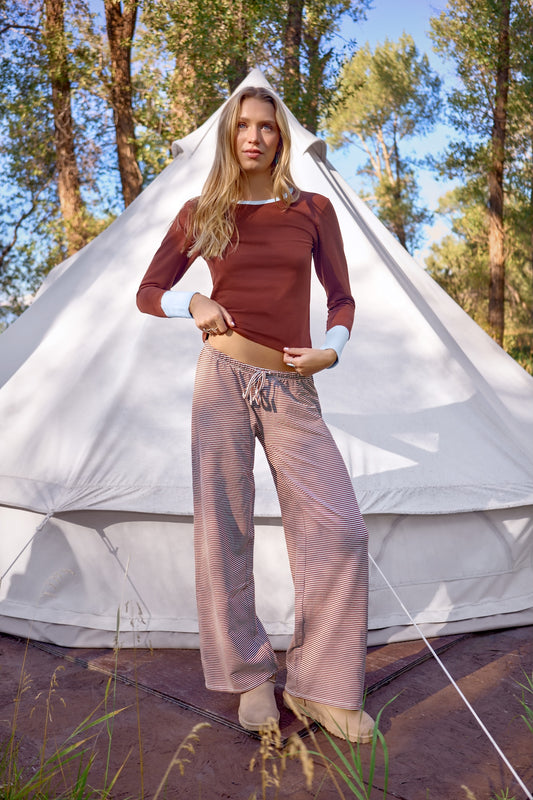 Josie Organic Cotton Lounge Pant | Cabin Sky