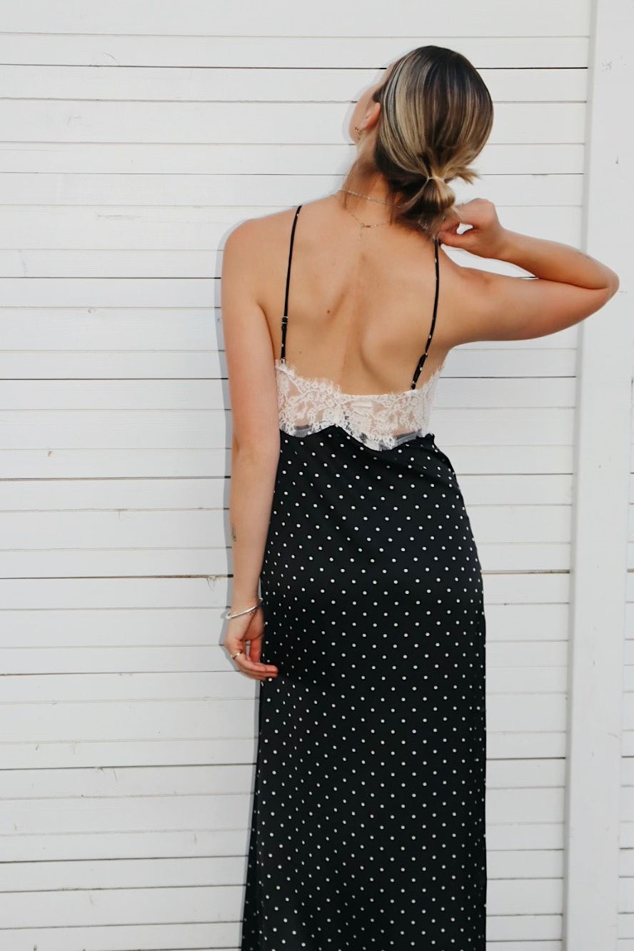 Mini Dot Slip Dress