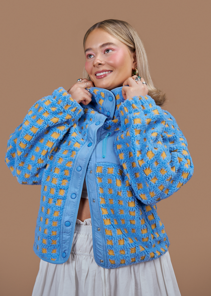 Teton Jacket | Blue + Yellow – Midnight Lunch