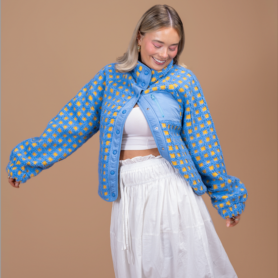 Teton Jacket | Blue + Yellow – Midnight Lunch