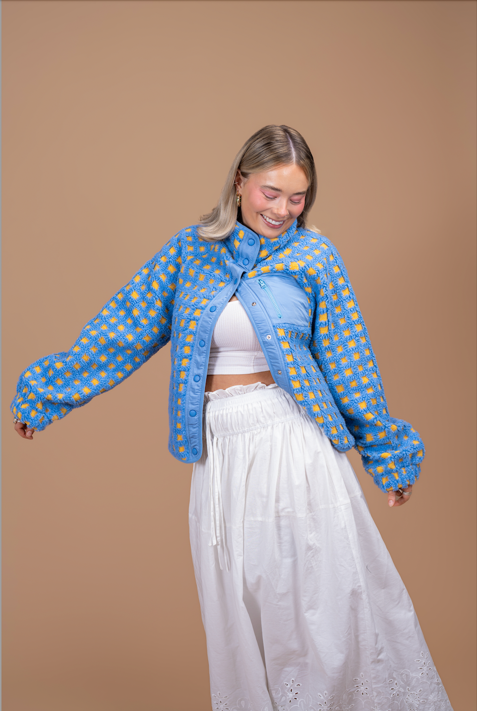 Teton Jacket | Blue + Yellow