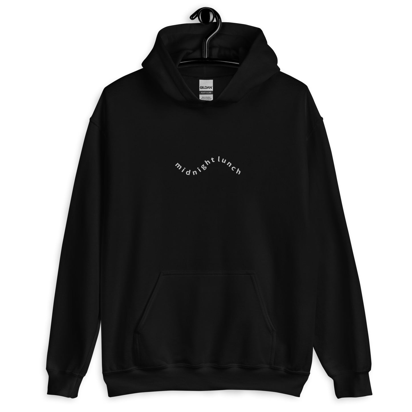Classic Embroidered Hoodie | Black