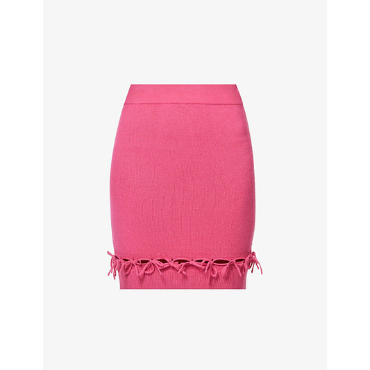Kelly Laced Knit Mini Skirt