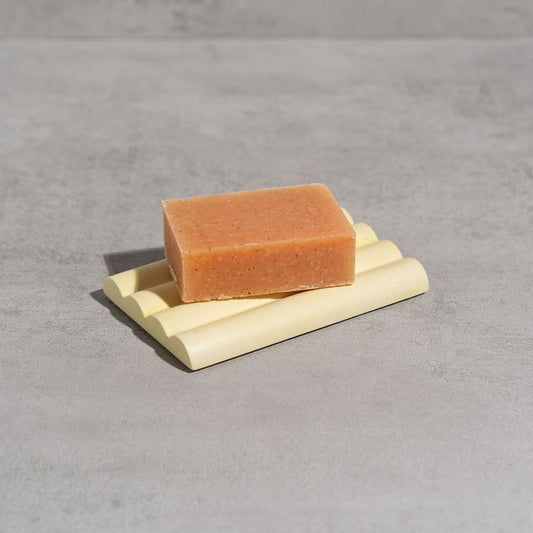 Hockney Soap Dish in Lemon Yellow
