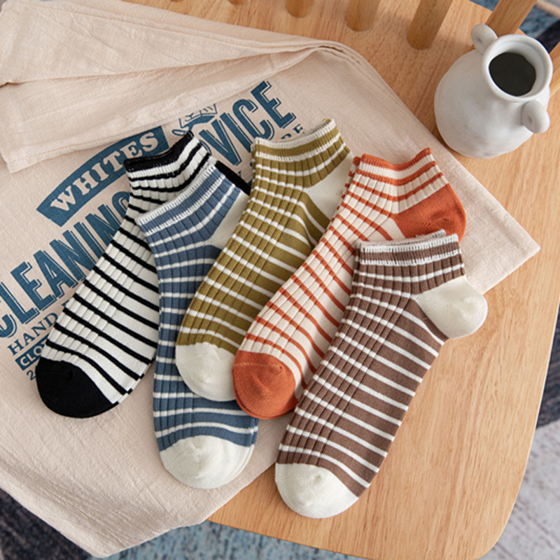 New England Stripe Socks | Green