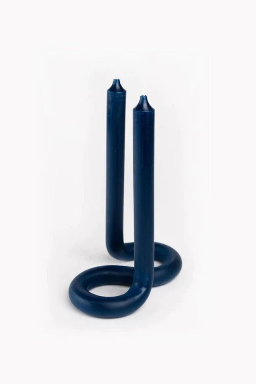 Lex Pott Twist Candle | Navy Blue