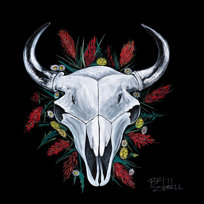 Bison Skull Art Print