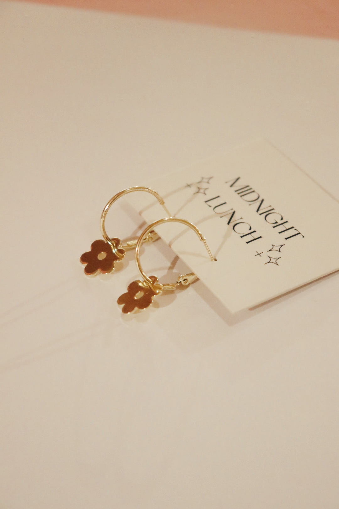 Gold Daisy Dangle Earrings