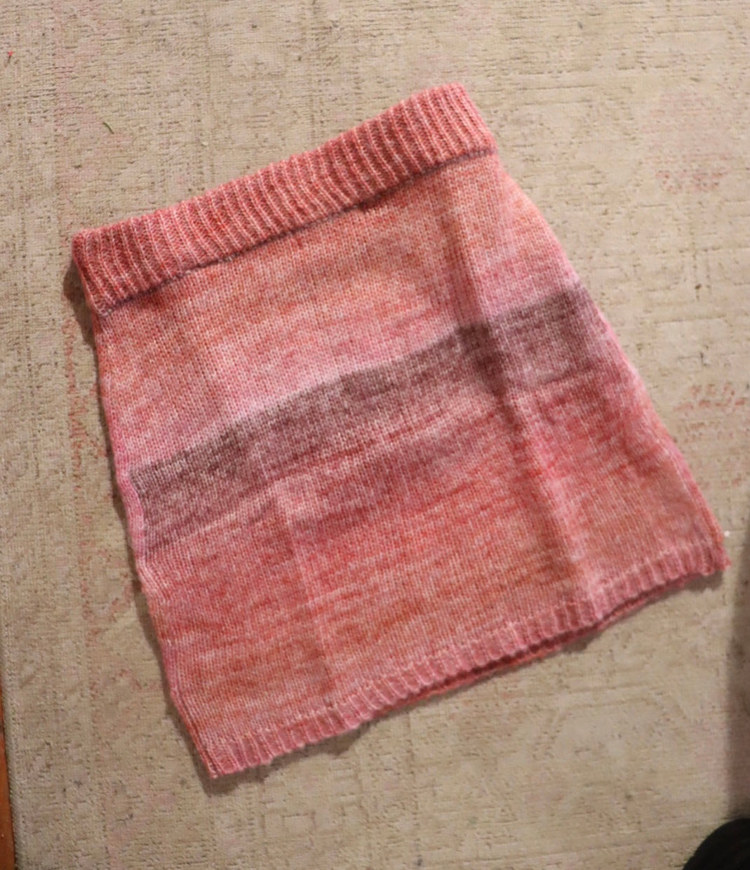 Ombré Knit Skirt | Pink