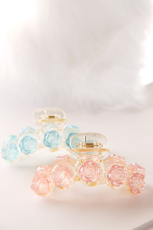 Iridescent Roses Clip | Pink
